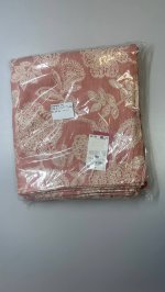 Zara Столовое полотенце из хлопка и льна с жаккардовым узором цветочного дизайна Pinks | 6748/021/116