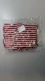 Zara КОМБИНЕЗОН И ШАПОЧКА С ПОМПОНОМ И ПОЛОСКАМИ Dark red | 4174/689/641