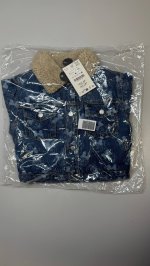 Zara ДЖИНСОВАЯ КУРТКА С ИСКУССТВЕННОЙ ОВЧИНОЙ MINNIE MOUSE © DISNEY Mid-blue | 4433/565/427