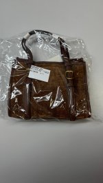 Zara Сумка мини-тоут из вельвета Brown | 6641/610/700