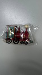 Zara Украшение ёлки поезд с огнями Red / White | 5389/763/094