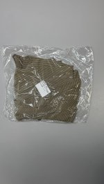 Zara АСИММЕТРИЧНАЯ ЮБКА МИДИ В ПОЛОСКУ С РЕМНЕМ Beige-brown | 6929/500/083