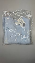 Zara ВЯЗАНЫЙ ДЖЕМПЕР СО СНЕЖИНКАМИ Light blue | 9874/715/406