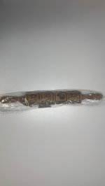 Zara Деревянный скалка с рельефными рождественскими рисунками Light beige | 8234/041/052