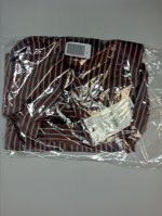 Zara РУБАШКА ОВЕРСАЙЗ ИЗ ПОПЛИНА В ПОЛОСКУ Brown-Blue | 9804/687/049