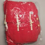 Zara Пуховик с капюшоном и застежками моряка Red | 4341/735/600