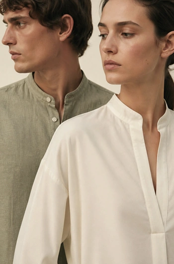 Одежда с воротником-стойкой — минимализм Massimo Dutti