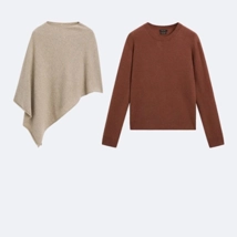 Женская одежда из 100% кашемира Massimo Dutti 2025