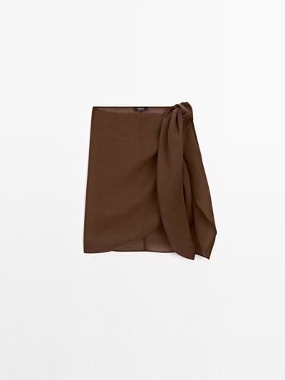 Massimo Dutti Многослойная юбка-парео