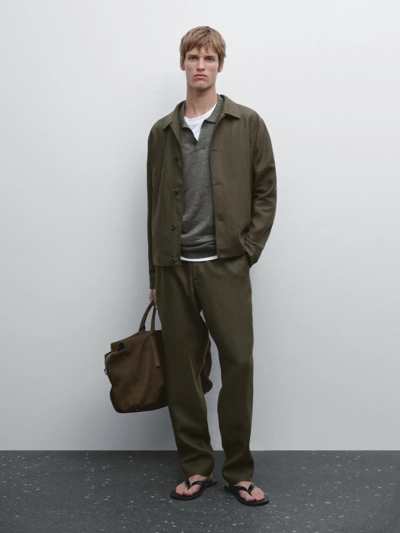 Massimo Dutti Брюки из 100% льна