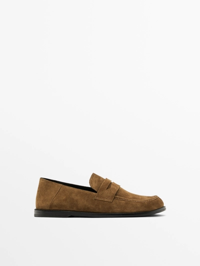 Massimo Dutti Мокасины из деловой кожи купить с доставкой.