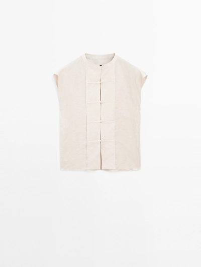 Massimo Dutti Жилет с деталями на застежке на груди