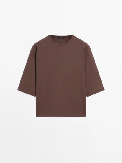 Massimo Dutti Толстая футболка свободного кроя