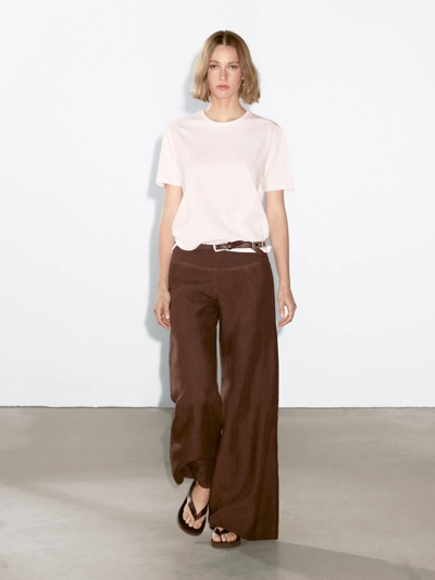 Massimo Dutti Футболка с коротким рукавом из 100% хлопка