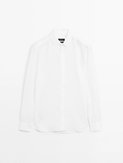 Massimo Dutti Рубашка из 100% льна свободного кроя