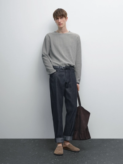 Massimo Dutti Джинсы приталенного кроя из смесового хлопка