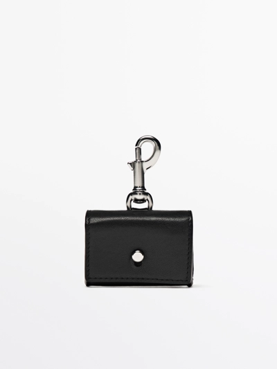 Massimo Dutti Чехол для наушников AIRPODS из кожи нубука