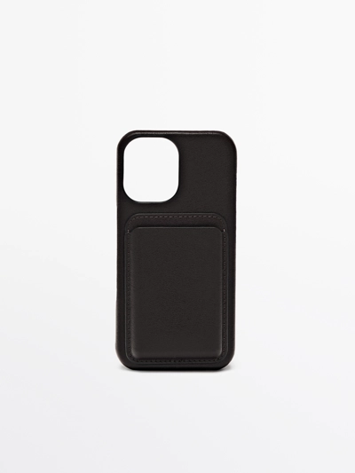Massimo Dutti Чехол из наппы для IPHONE 16 купить с доставкой.
