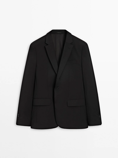Massimo Dutti Пиджак из 100% шерсти для костюма купить с доставкой.