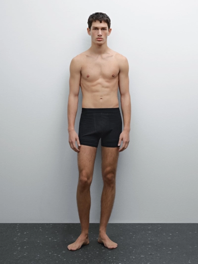 Massimo Dutti Простые боксеры из хлопкового смесового материала