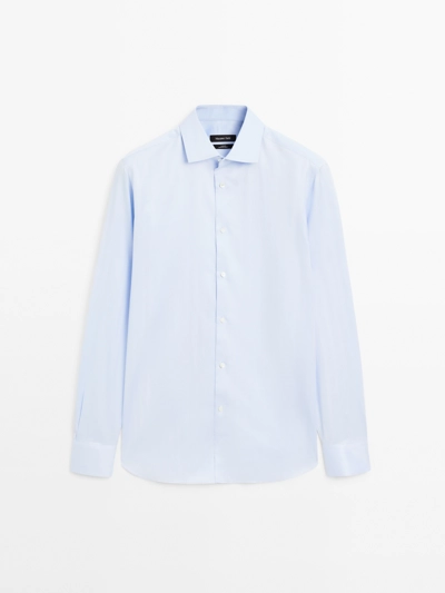 Massimo Dutti Рубашка SLIM FIT из 100% хлопка купить с доставкой.