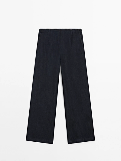 Massimo Dutti Джинсы с покроем баррель фит