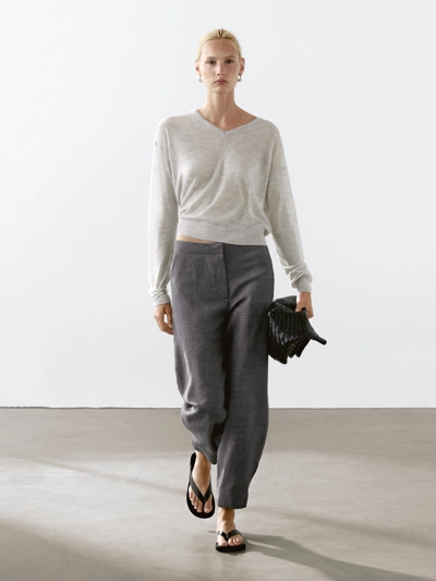 Massimo Dutti Тонкий свитер из джерси 100% кашемира