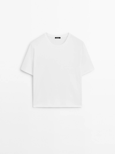 Massimo Dutti Легкая футболка из 100% хлопка