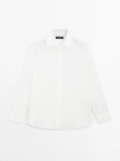 Massimo Dutti Рубашка из вискозного шелка купить с доставкой.