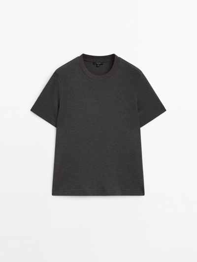 Massimo Dutti Футболка с коротким рукавом из 100% хлопка