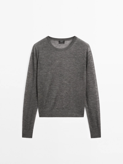 Massimo Dutti Джемпер из тонкого кашемира с тонкими швами