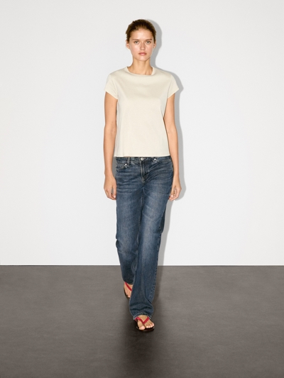 Massimo Dutti Футболка с коротким рукавом из 100% хлопка