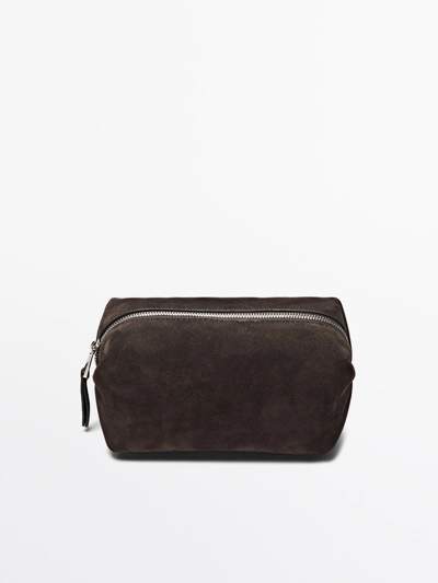 Massimo Dutti Косметичка из замши