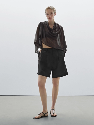 Massimo Dutti Шорты-бермуды с запахом