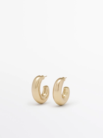 Massimo Dutti Серьги кольца овальные