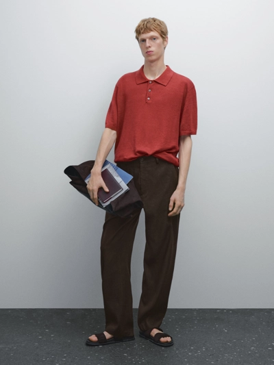 Massimo Dutti Поло из 100% льна