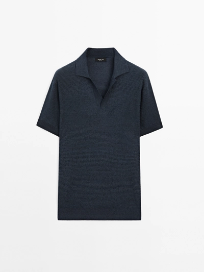 Massimo Dutti Поло из льна и хлопка