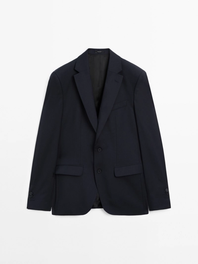 Massimo Dutti Пиджак для костюма из шерсти в полоску купить с доставкой.