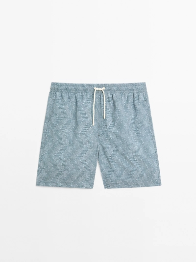 Massimo Dutti Плавки с принтом