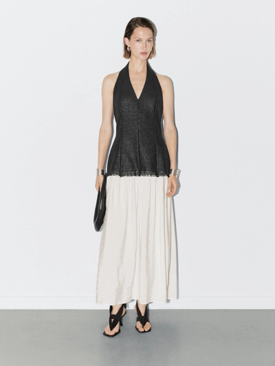 Massimo Dutti Длинное платье с открытой спиной - STUDIO