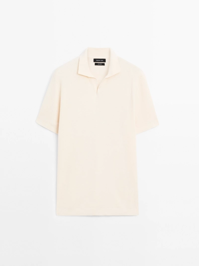 Massimo Dutti Поло из мерсеризованного хлопка с коротким рукавом купить с доставкой.