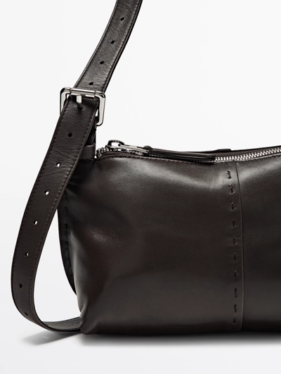 Massimo Dutti Сумка на плечо из овечьей кожи купить с доставкой.