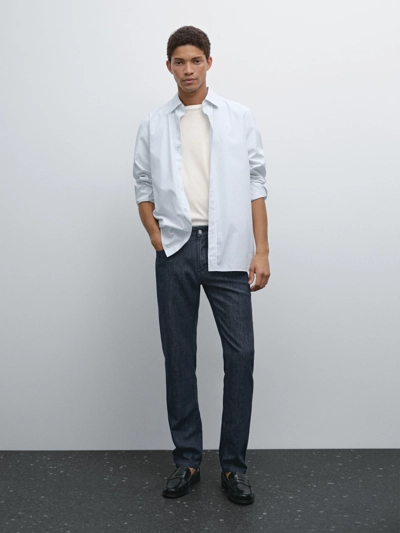 Massimo Dutti Джинсы суженые свободного кроя из легкого материала купить с доставкой.