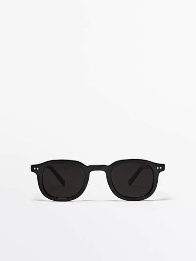 Massimo Dutti Круглые солнечные очки купить с доставкой.