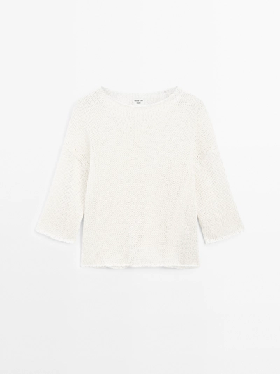 Massimo Dutti Свитер с короткими рукавами - STUDIO