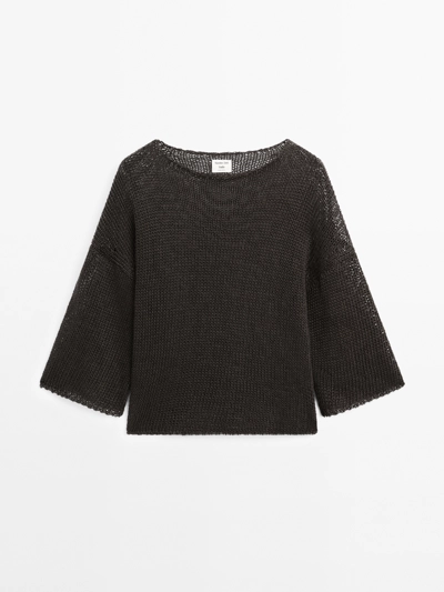 Massimo Dutti Свитер с короткими рукавами - STUDIO купить с доставкой.