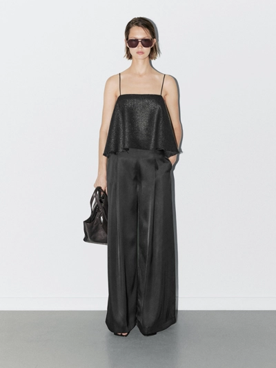 Massimo Dutti Топ с прямым вырезом - STUDIO