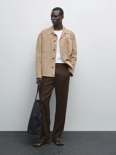 Massimo Dutti Брюки прямого кроя в полоску купить с доставкой.