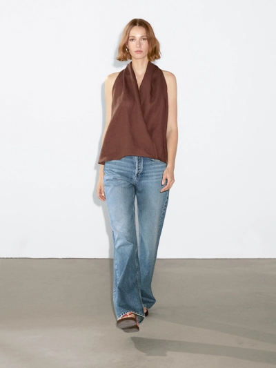 Massimo Dutti Джинсы с широкими штанинами и заклепками купить с доставкой.