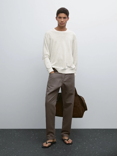 Massimo Dutti Легкие джинсовые брюки свободного кроя купить с доставкой.